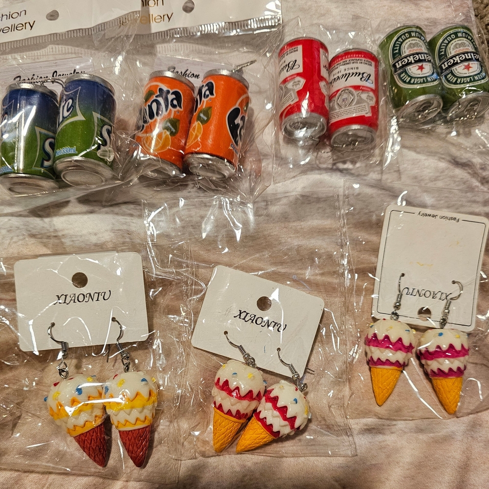 Starbucks Espresso Can Earrings Set - LOT - Picture 12 of 16